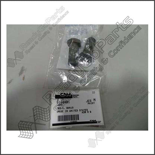5168481, BANJO BOLT, M18 x 1.5 x 38mm, CNH Original, Agriculture, Case
