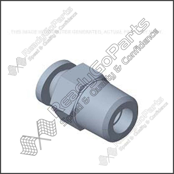 ADAPTER, 6.00mm Tube, 1/4 BSPT, 87677921, Agriculture, Case, T6080 ELITE, T6050 ELITE, T6060 ELITE, T7.165S-T4 (2017), T6.175 AC-T4 (2017-), T6.165 AC